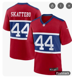 Men's New York Giants #44 Cam Skattebo   Stitched Jersey