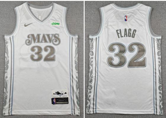 Dallas Mavericks Cooper Flagg stitched men city edition jersey