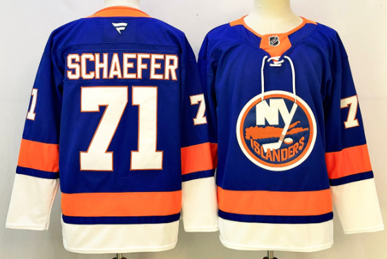 Men's Fanatics Matthew Schaefer 71  Royal New York Islanders stitched Jersey