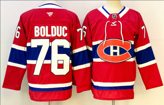 Men's Montreal Canadiens Fanatics Red Zachary Bolduc  Jersey