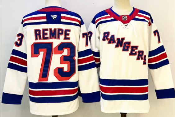 Men's Matt Rempe New York Rangers Fanatics  Jersey White
