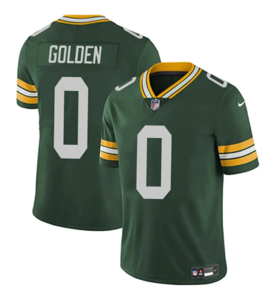 Men's Green Bay Packers #0 Matthew Golden Green 2025 Vapor Untouchable Limited Football Stitched Jersey