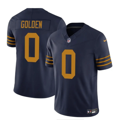 Men's Green Bay Packers #0 Matthew Golden Navy The 1923 Classic Vapor F.U.S.E. Limited Football Stitched Jersey
