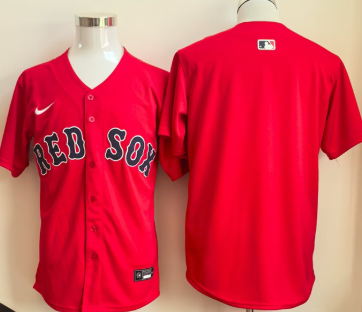 Men's Boston Red Sox Blank Red Limited Stitched Baseball Jersey