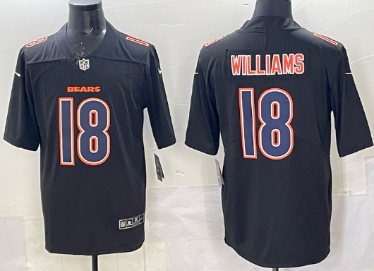 Men's Chicago Bears #18 Caleb Williams Limited Stitched Football Jersey