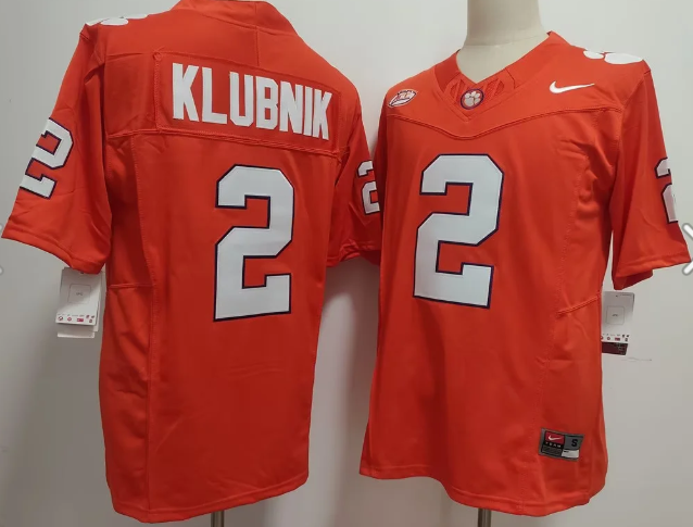 Men's Clemson Tigers #2 Cade Klubnik F.U.S.E. Stitched Football Jersey Men's Clemson Tigers #2 Cade Klubnik F.U.S.E. Stitched Football Jersey