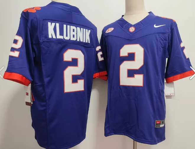 Men's Clemson Tigers #2 Cade Klubnik F.U.S.E. Stitched Football Jersey Men's Clemson Tigers #2 Cade Klubnik F.U.S.E. Stitched Football Jersey