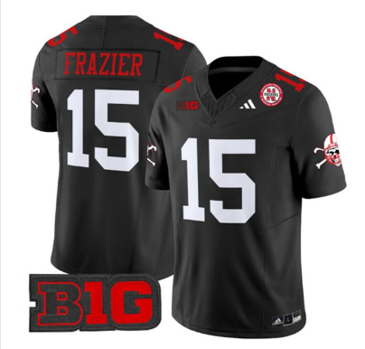 Men's Nebraska Cornhuskers #15 Tommie Frazier Black 2024 F.U.S.E. With Patch Vapor Limited Stitched Football Jersey Men's Nebraska Cornhuskers #15 Tommie Frazier Black 2024 F.U.S.E. With Patch Vapor Limited Stitched Football Jersey