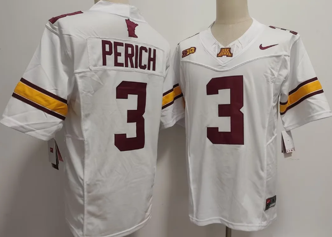 Koi Perich Jersey Gophers #3 NCAA Minnesota Safety stiched jersey Koi Perich Jersey Gophers #3 NCAA Minnesota Safety stiched jersey