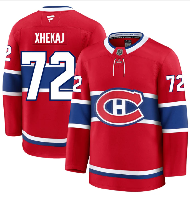 ARBER XHEKAJ MONTREAL CANADIENS FANATICS PREMIUM HOME JERSEY ARBER XHEKAJ MONTREAL CANADIENS FANATICS PREMIUM HOME JERSEY