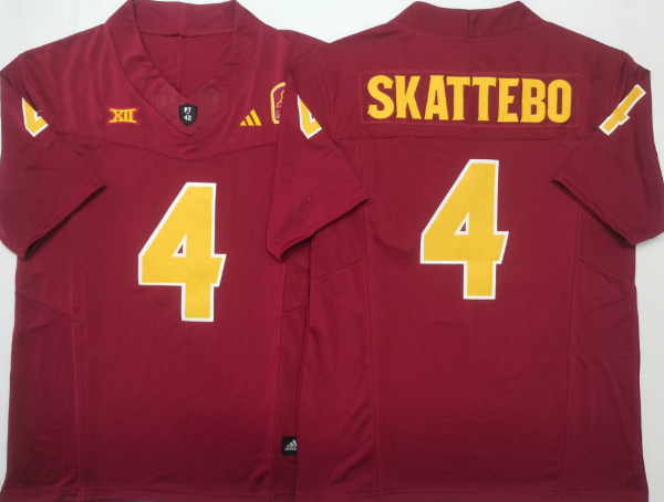 Arizona Sun Devils Black #4 SKATTEBO Arizona Sun Devils Black #4 SKATTEBO