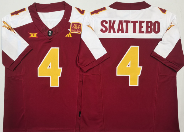 Arizona Sun Devils Black #4 SKATTEBO Arizona Sun Devils Black #4 SKATTEBO