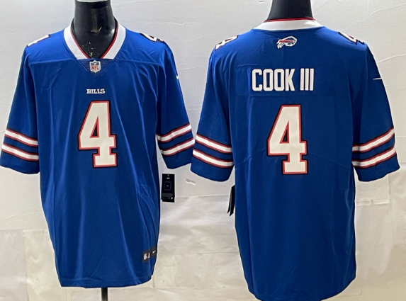 Men's Buffalo Bills James Cook III Nike Royal Team stitched Jersey Men's Buffalo Bills James Cook III Nike Royal Team stitched Jersey