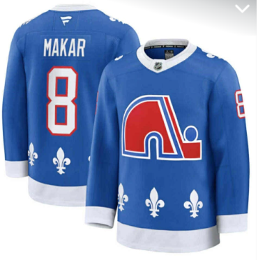 Men's Colorado Avalanche #8 Cale Makar sky blue Stitched Jersey