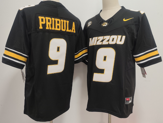men's Missouri Tigers #9 Beau Pribula stitched jersey men's Missouri Tigers #9 Beau Pribula stitched jersey