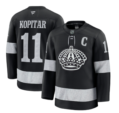 Men's Los Angeles Kings #11 Anze Kopitar Black Alternate Stitched Hockey Jersey Men's Los Angeles Kings #11 Anze Kopitar Black Alternate Stitched Hockey Jersey