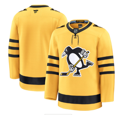 Men's Pittsburgh Penguins Blank Gold 2025 Alternate Stitched Hockey Jersey Men's Pittsburgh Penguins Blank Gold 2025 Alternate Stitched Hockey Jersey