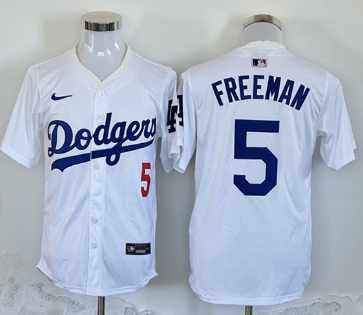 Men's Los Angeles Dodgers #5 Freddie Freeman White Home Limited Stitched Baseball Jersey Men's Los Angeles Dodgers #5 Freddie Freeman White Home Limited Stitched Baseball Jersey