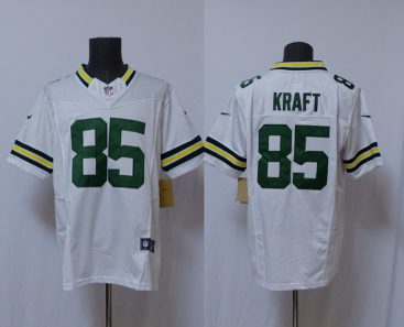 Men's Green Bay Packers #85 Tucker Kraft White Vapor 2025 F.U.S.E. Limited Football Stitched Jersey Men's Green Bay Packers #85 Tucker Kraft White Vapor 2025 F.U.S.E. Limited Football Stitched Jersey