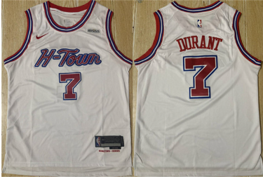 Men's Houston Rockets #7 Kevin Durant White 2024-25 Stitched Jersey Men's Houston Rockets #7 Kevin Durant White 2024-25 Stitched Jersey