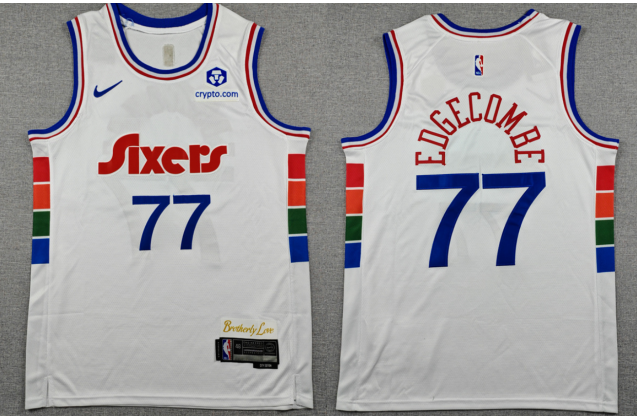 Men's Philadelphia 76ers #77 V. J. Edgecombe Royal 2025 Draft Icon Edition Stitched Jersey Men's Philadelphia 76ers #77 V. J. Edgecombe Royal 2025 Draft Icon Edition Stitched Jersey
