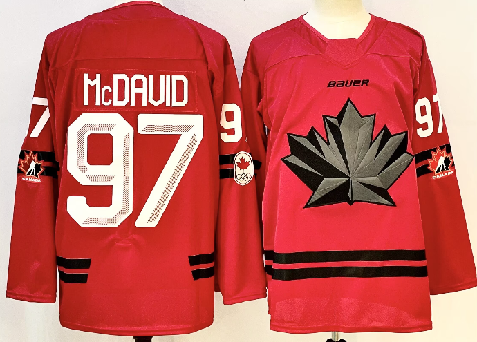 Men's Canada Hockey #97 Connor McDavid Red Stitched Jersey Men's Canada Hockey #97 Connor McDavid Red Stitched Jersey