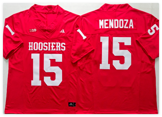 Indiana Hoosiers Red #15 MENDOZA jersey
