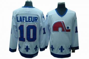 Quebec Nordiques 10 LAFLEUR White men nhl ice hockey  jerseys