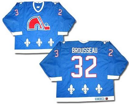Quebec Nordiques 32 HUNTER bule men nhl ice hockey  jerseys