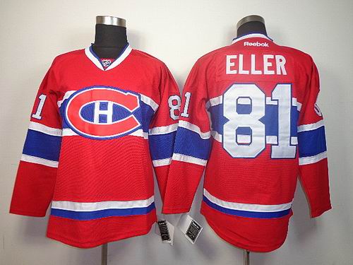 Reebok  Montreal Canadiens ELLER 81 red nhl ice hockey  jerseys