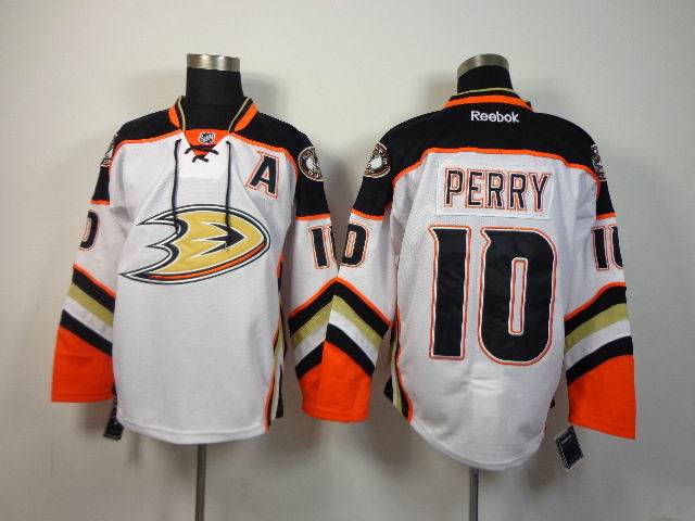 Reebok Anaheim Ducks Corey Perry 10 white men ice hockey nhl jerseys