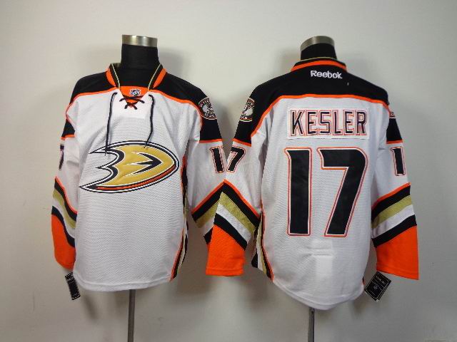 Reebok Anaheim Ducks Ryan Kesler 17 white men ice hockey nhl jerseys