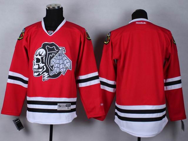Reebok Chicago Blackhawks blank red Ice Hockey Jerseys(1)