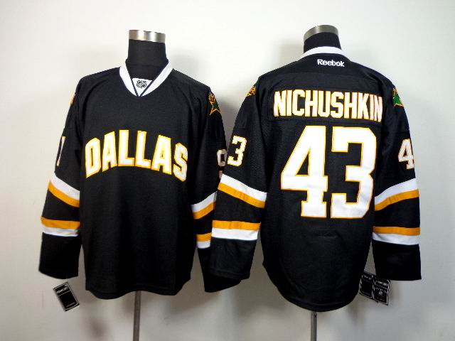 Reebok Dallas Stars #43 Valeri Nichushkin black NHL Jerseys