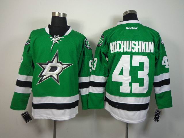 Reebok Dallas Stars #43 Valeri Nichushkin green NHL Jerseys