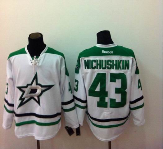 Reebok Dallas Stars #43 Valeri Nichushkin white NHL Jerseys