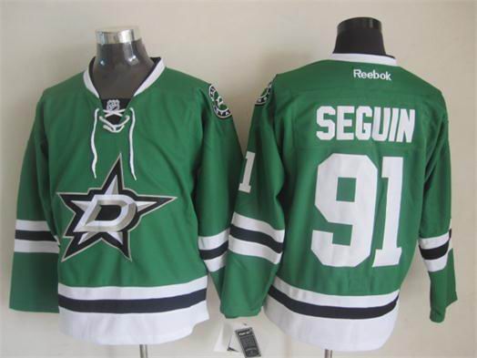 Reebok Dallas Stars #91 Tyler Seguin green NHL Jerseys