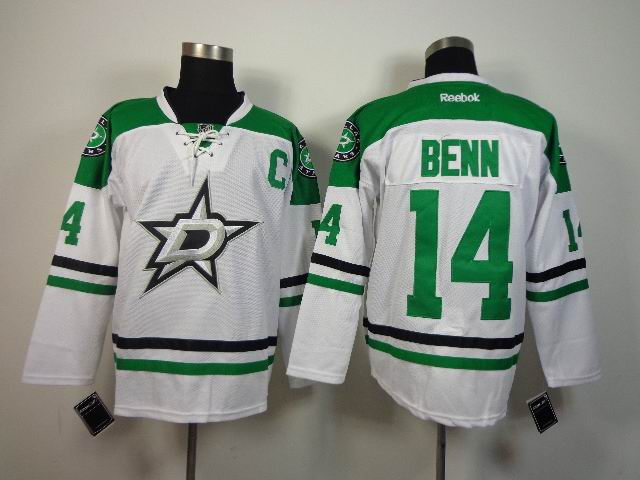 Reebok Dallas Stars 14 Jamie Benn white men nhl ice hockey jersey