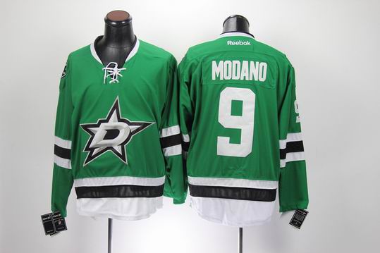 Reebok Dallas Stars 9# Modano Green nhl jersey