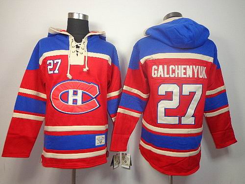 Reebok NHL Montreal Canadiens GALCHENYUK 27 red Hooded Sweatshirt