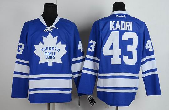 Reebok Toronto Maple Leafs  Nazem Kadri 43 Blue nhl Jerseys