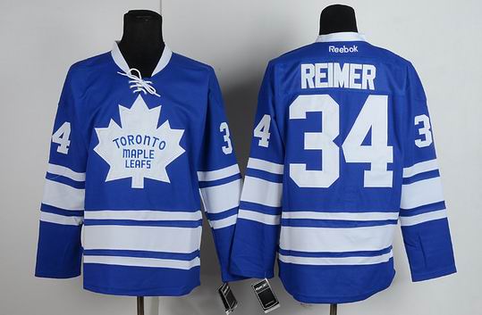 Reebok Toronto Maple Leafs REIMER 34 blue nhl jersey
