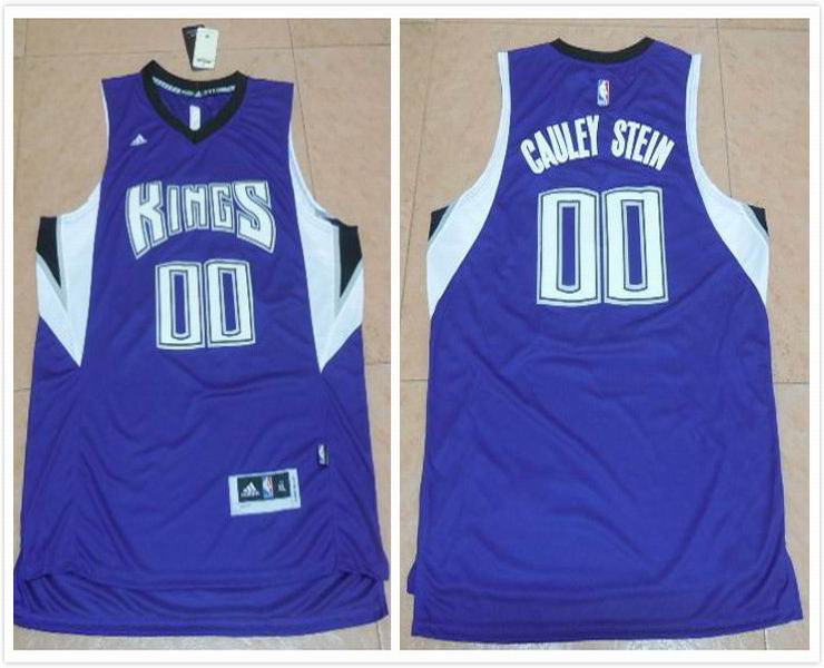 Sacramento Kings 00 Gauley Stein purple men nba bsketball Jersey