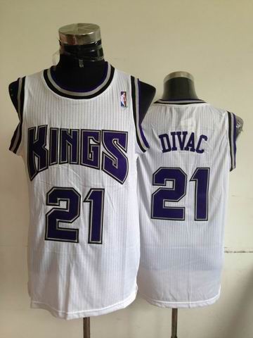 Sacramento Kings 21 Vlade Divac white men basketball nba jerseys