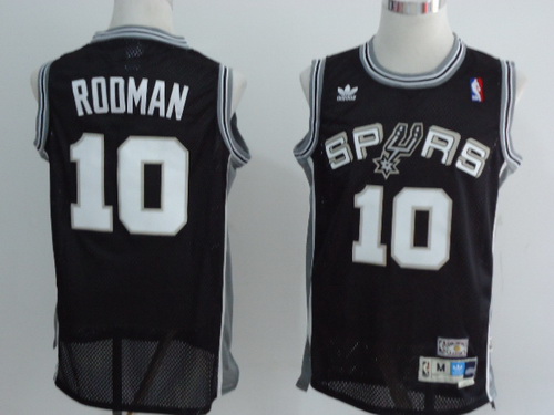 San Antonio Spurs 10 ROOMAN  black Adidas men nba basketball jerseys