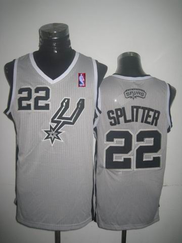 San Antonio Spurs 22 SPLITTER  gray Adidas men nba basketball jerseys