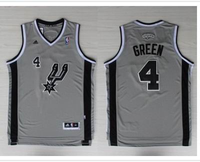 San Antonio Spurs 4 Danny Green gray Adidas men nba basketball jerseys