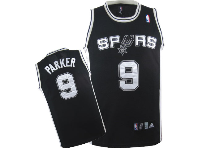 San Antonio Spurs 9 Tony Parker Adidas men nba basketball jerseys