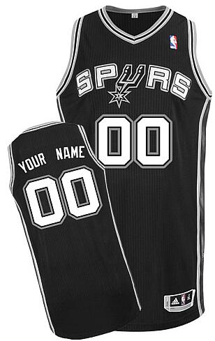 San Antonio Spurs black Road Jersey custom any name number