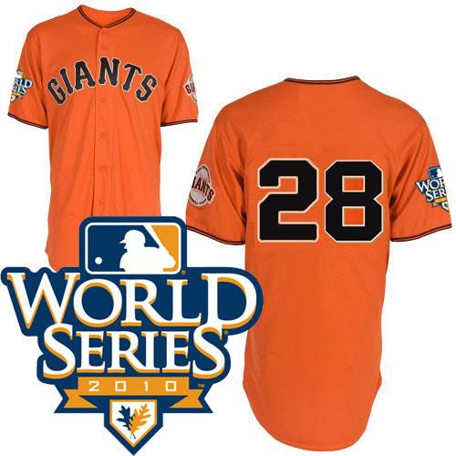 San Francisco Giants #28 orange kid MLB Jersey